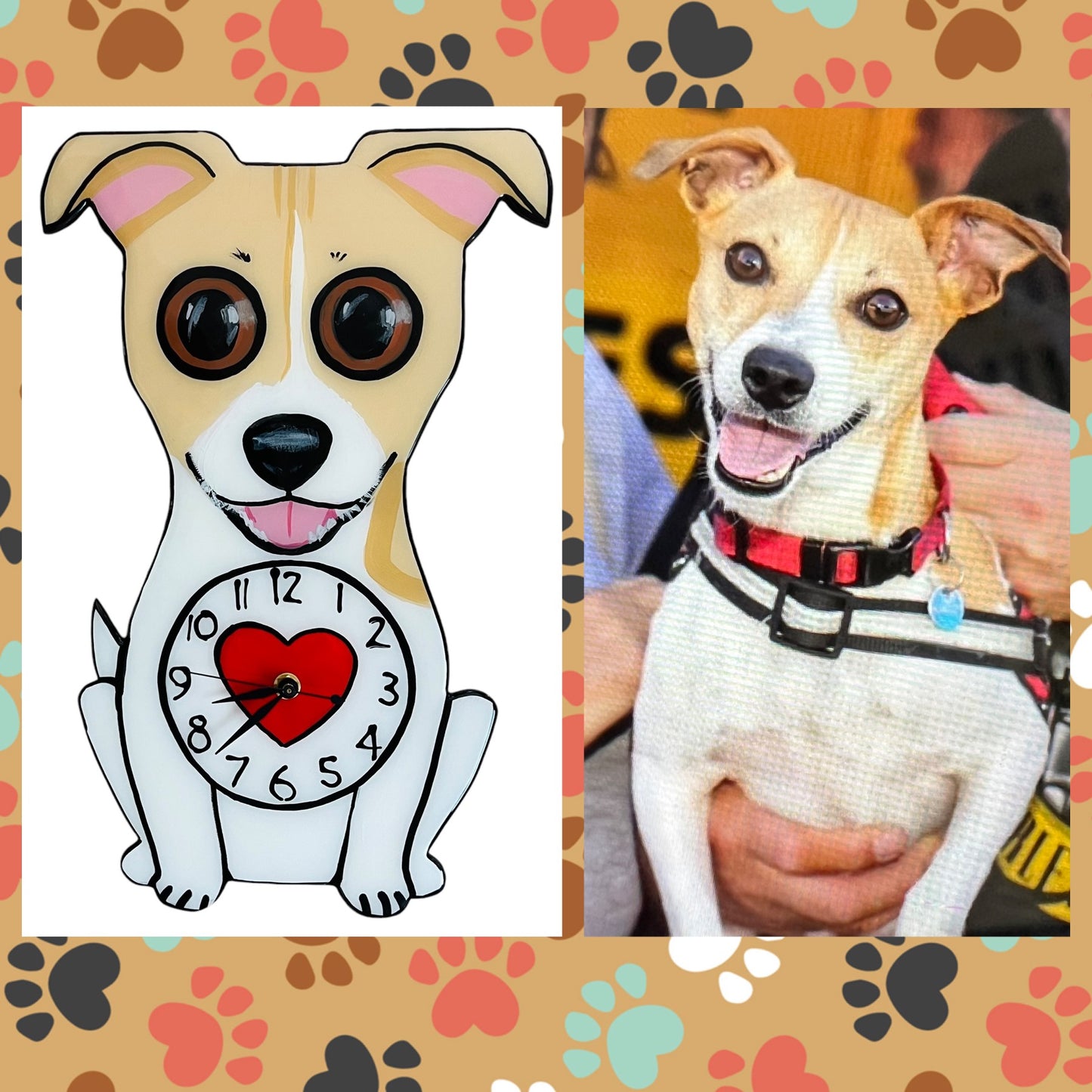 Dog Wall Clock (any breed) Custom Order.