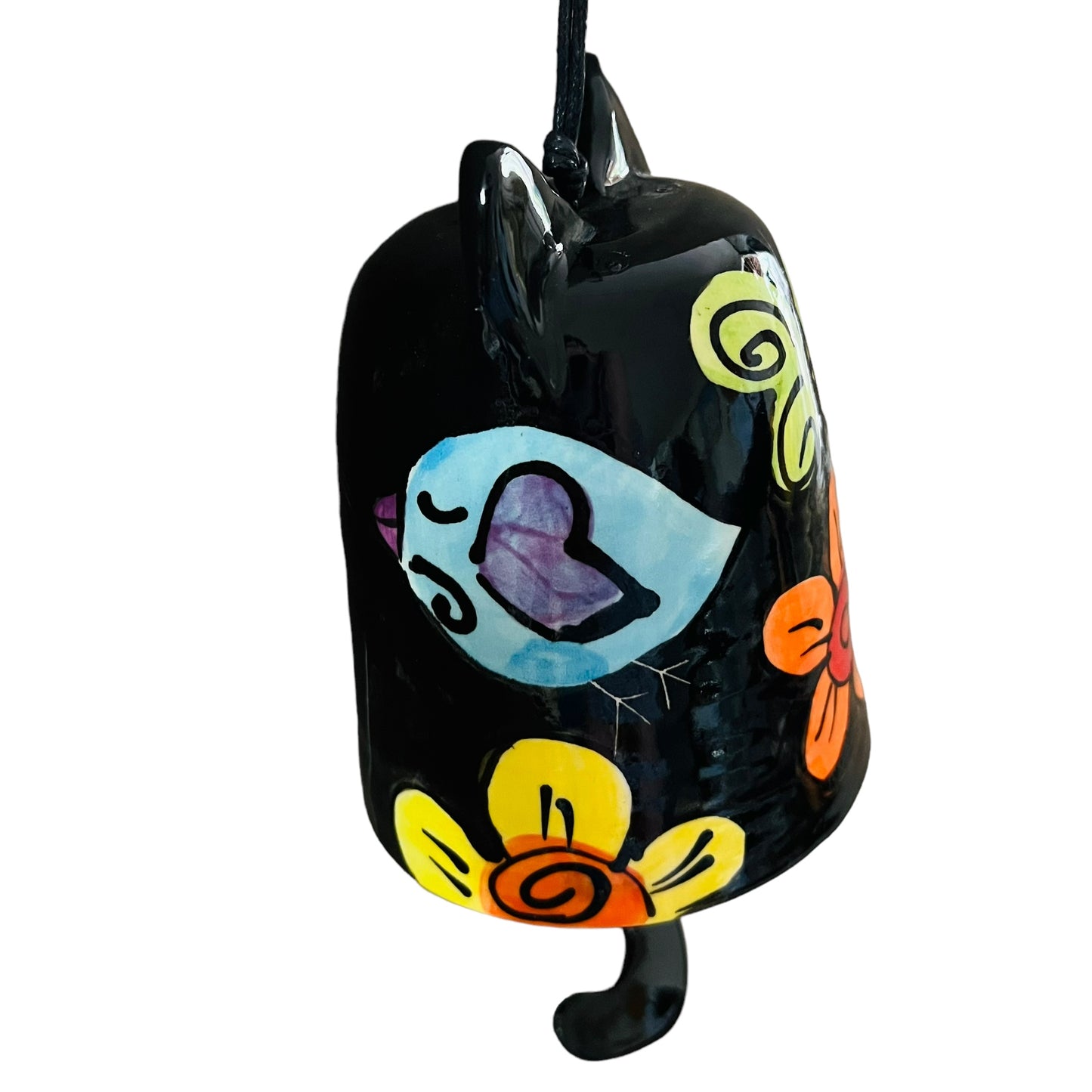 Cat Bell, Black / Blue Bird.