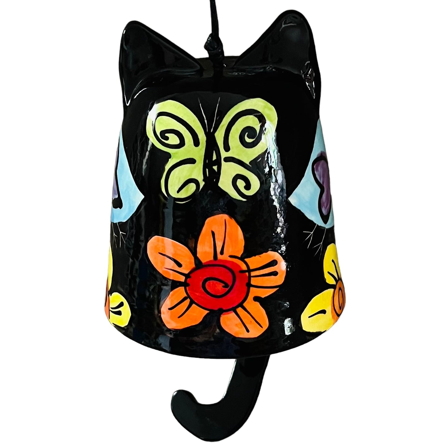 Cat Bell, Black / Blue Bird.