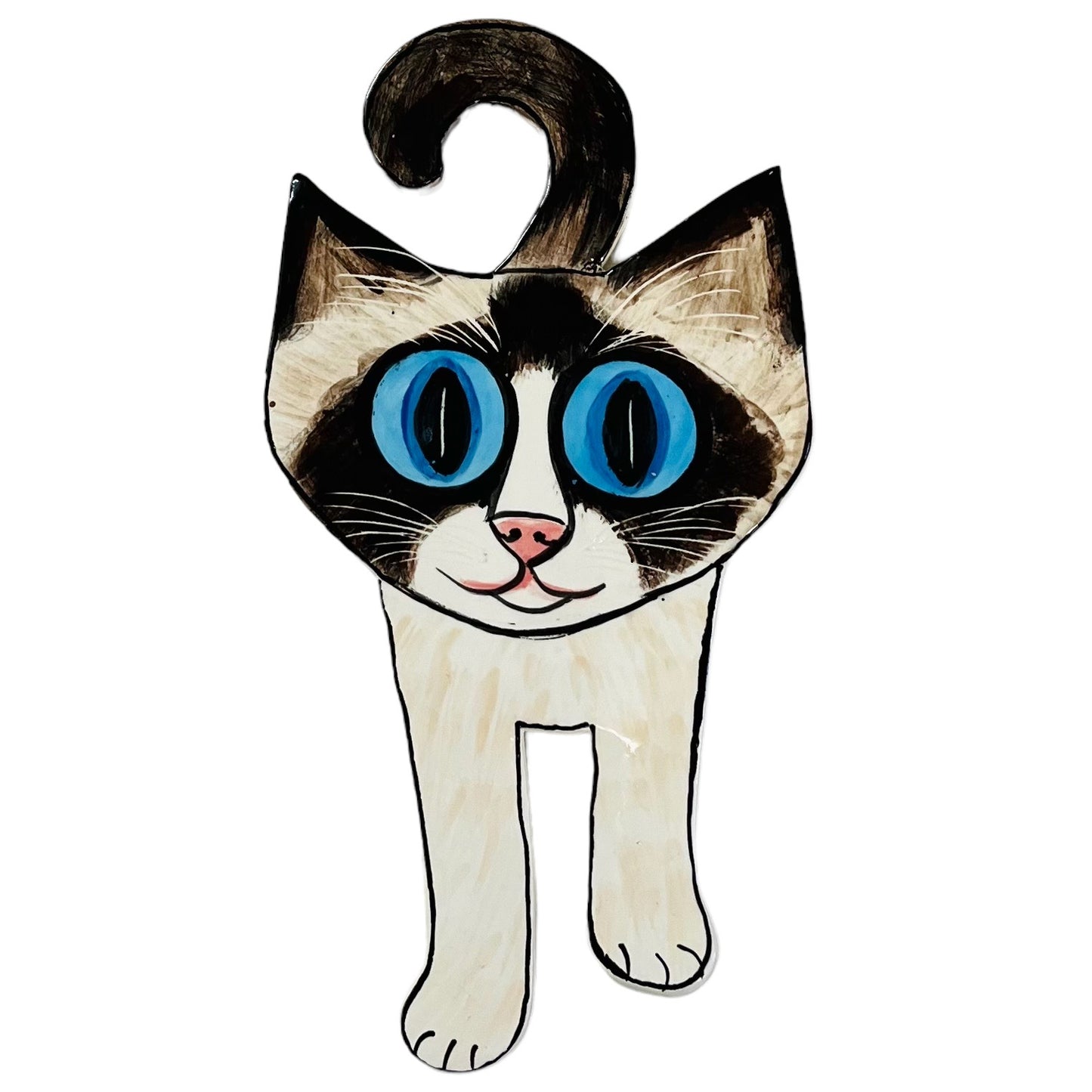 Cat Ceramic Wall Plaque