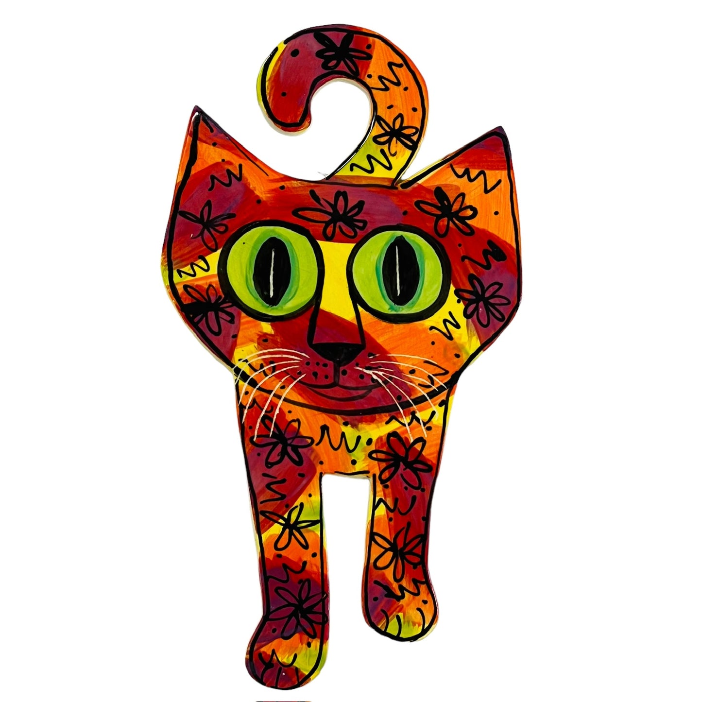 Cat Ceramic Wall Plaque