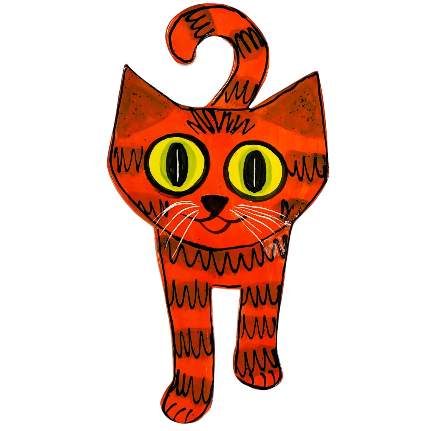 Cat Ceramic Wall Plaque