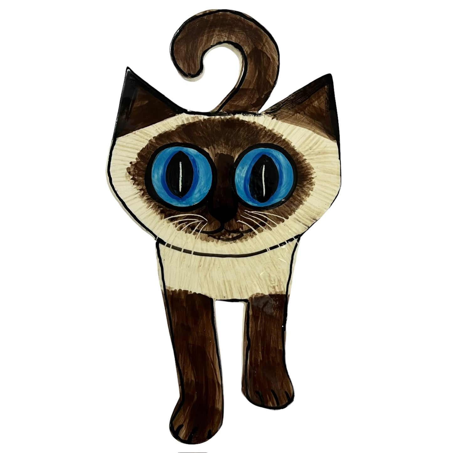 Cat Ceramic Wall Plaque