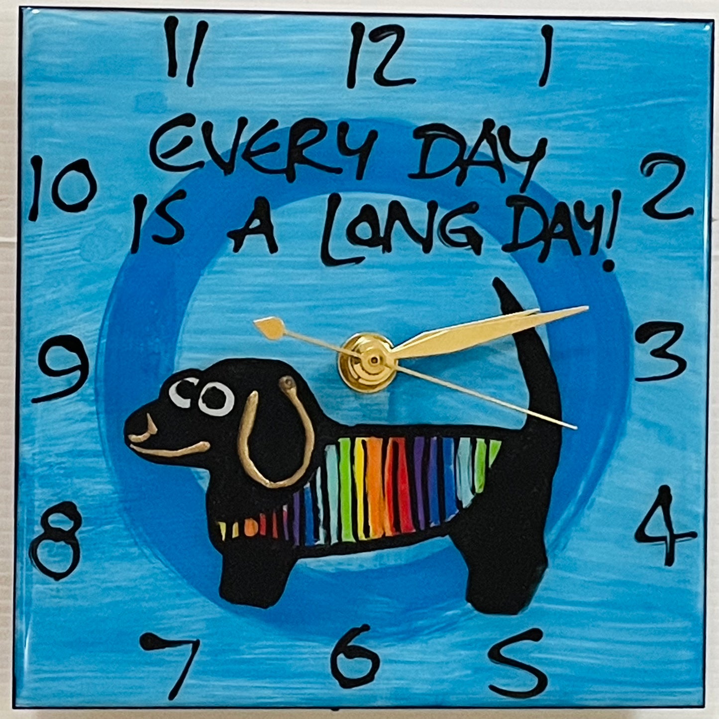 Dachshund clocks 15cm x 15cm