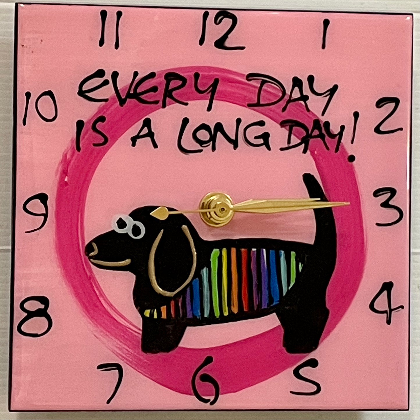 Dachshund clocks 15cm x 15cm