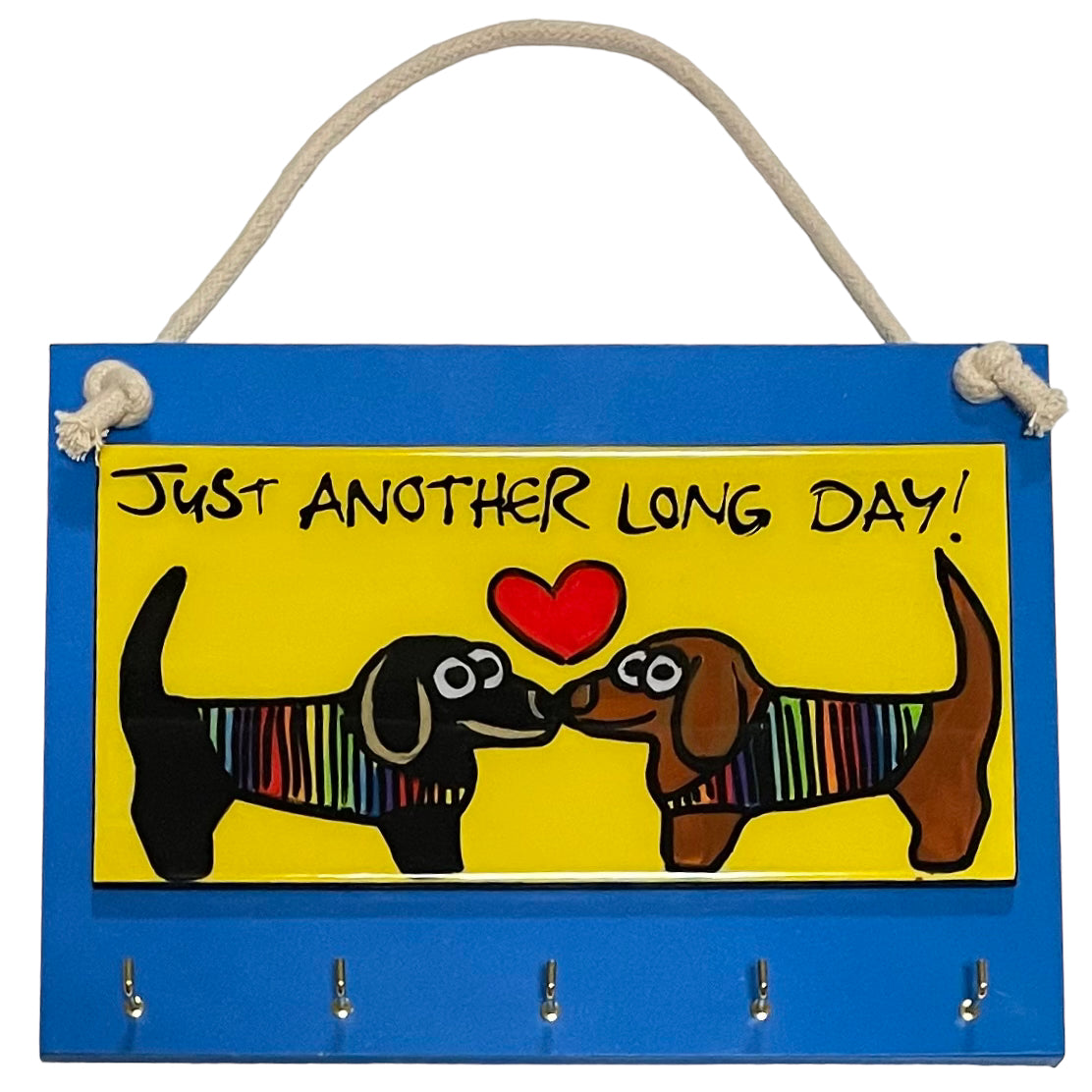 Dachshund Key Holder, large. (Made to order).