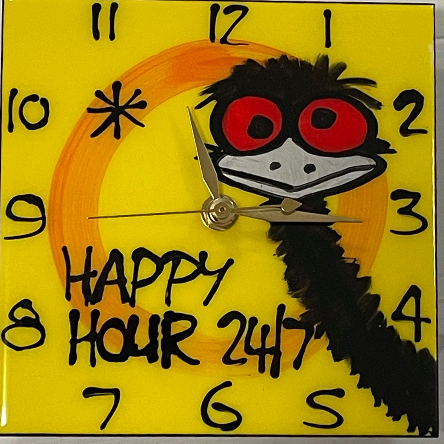 Emu clocks (made to order).