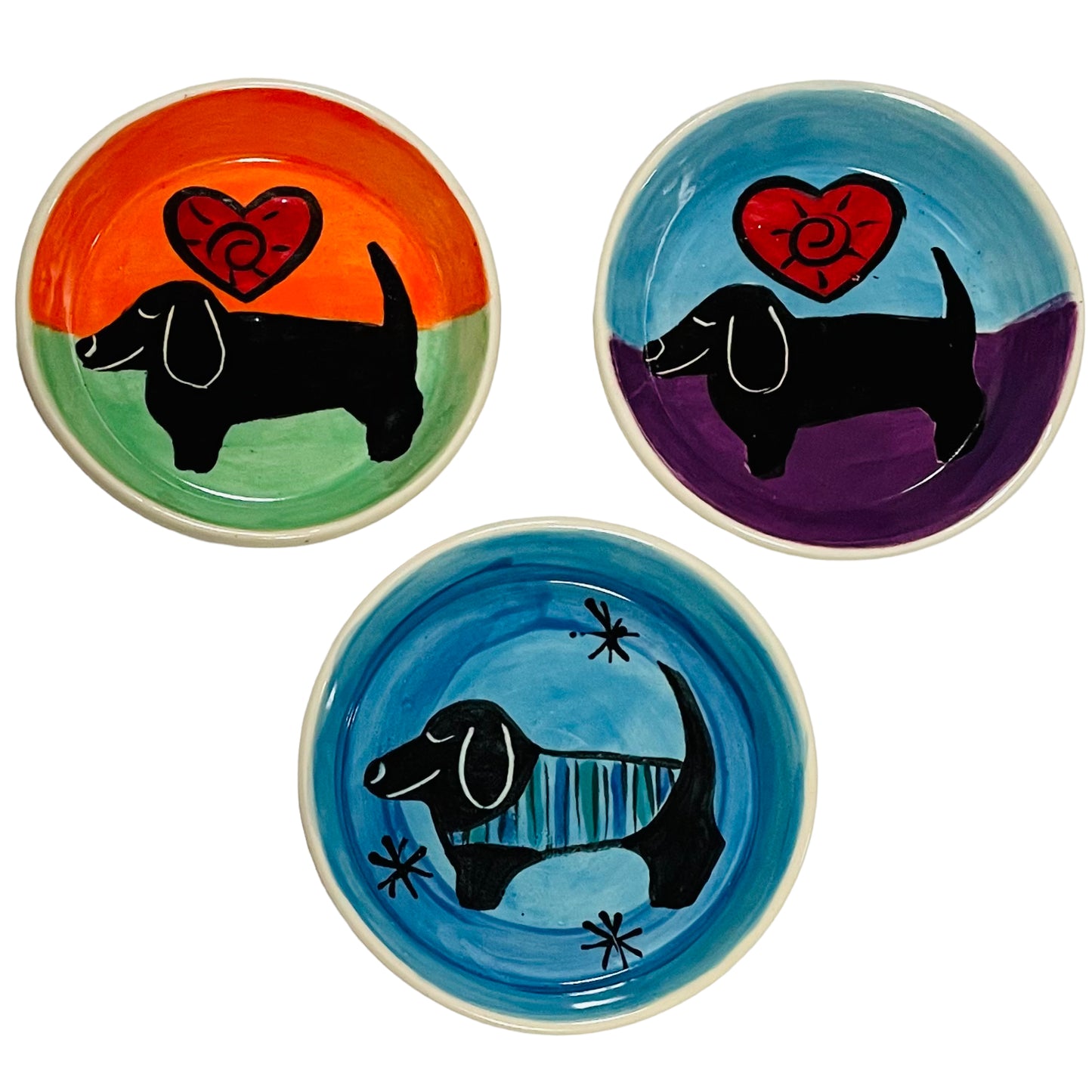 Dachshund Round Trinket Dish