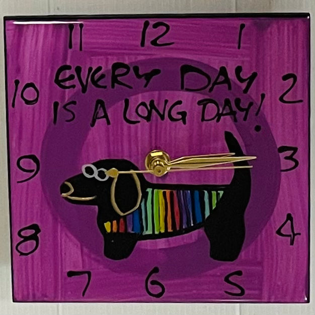 Dachshund clocks 15cm x 15cm