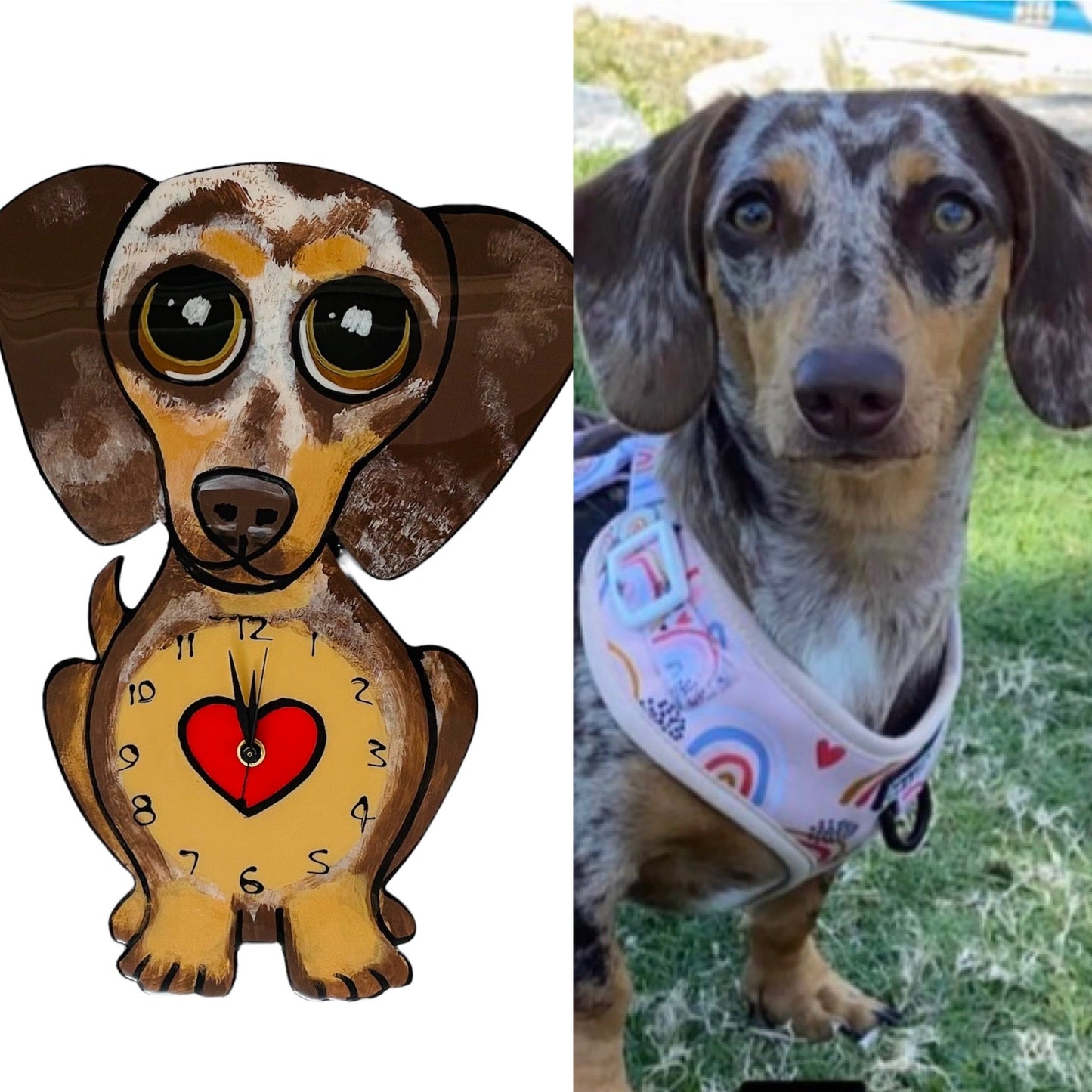 Dachshund Clock Custom Order.