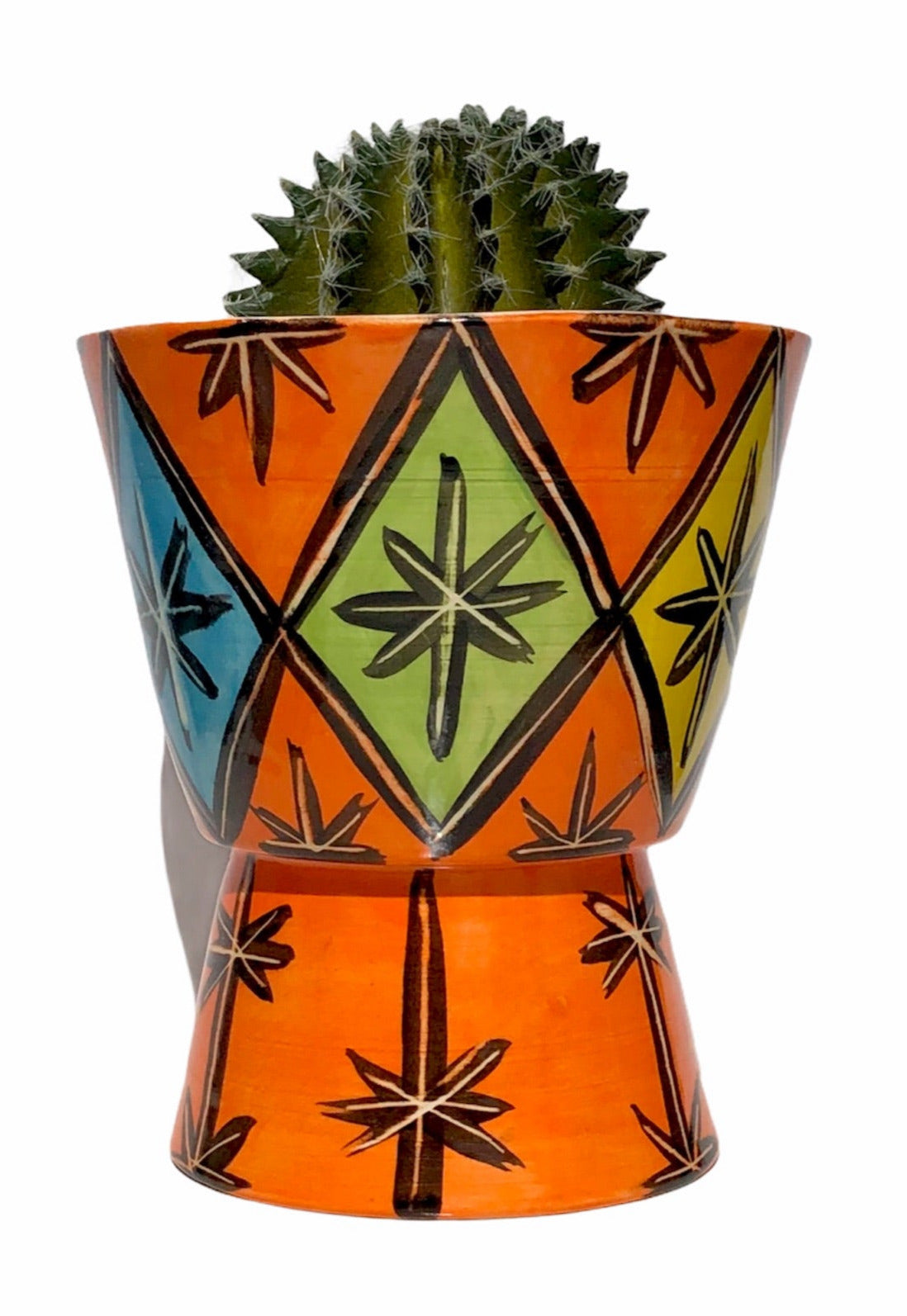 MCM pedestal flowerpot