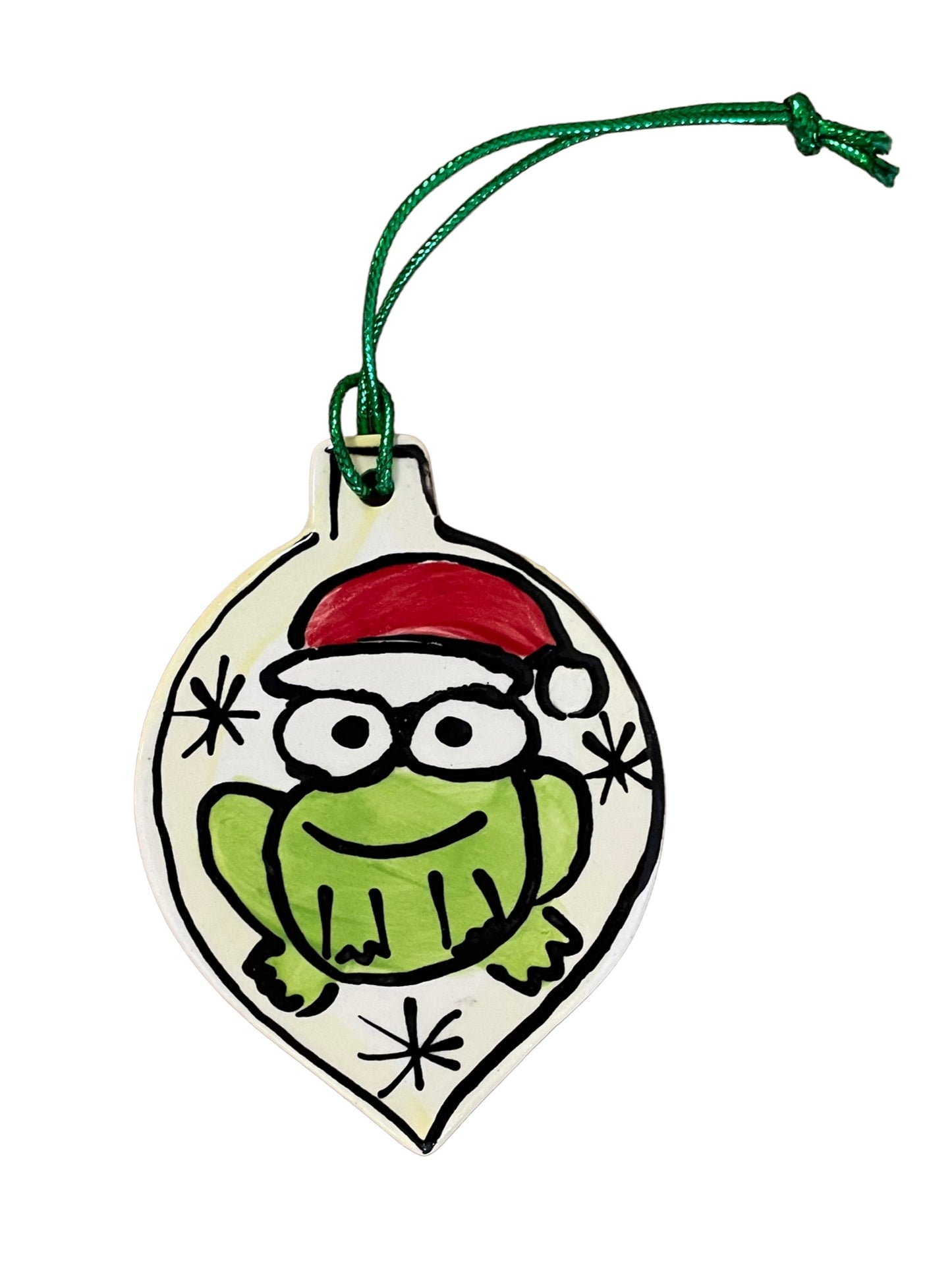 Frog Christmas tree decoration