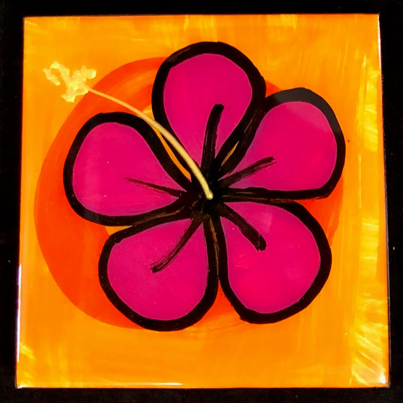 Frangipani and Hibiscus coasters (made to order).