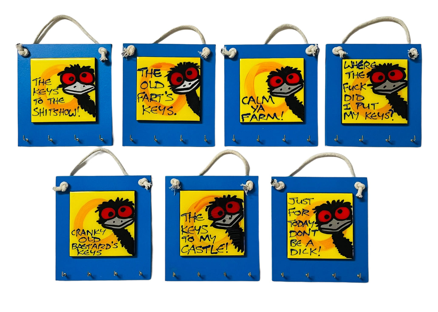 Emu tile key holder