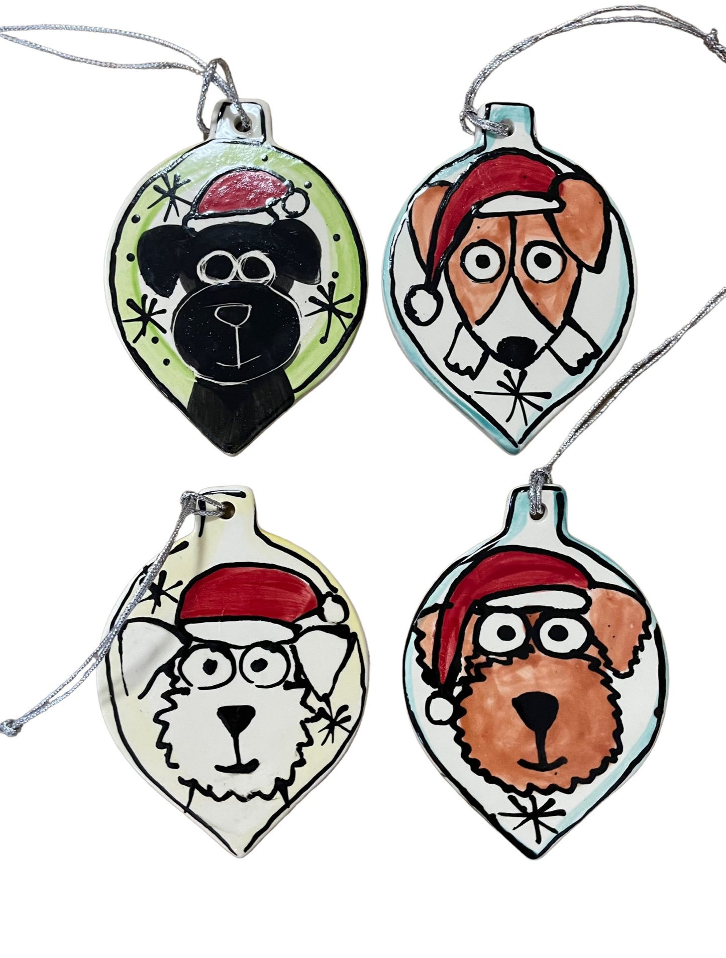 Dog Christmas tree decorations