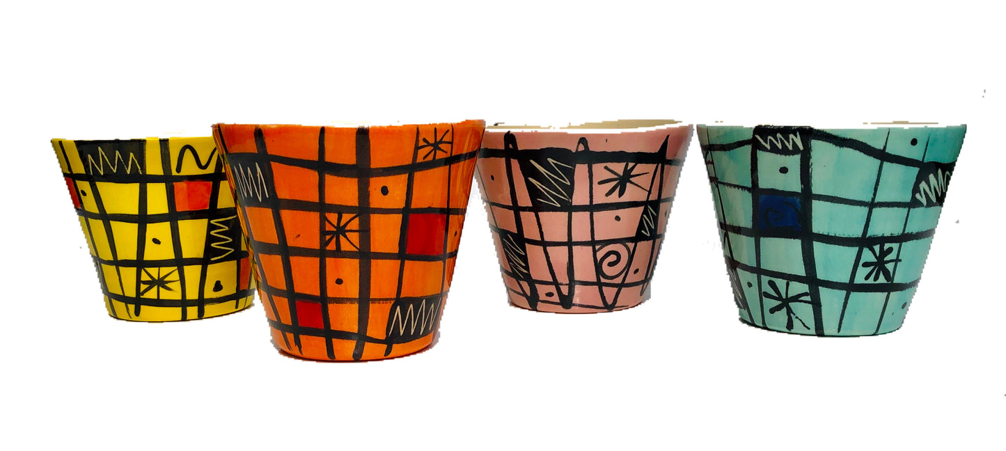 Retro flowerpots