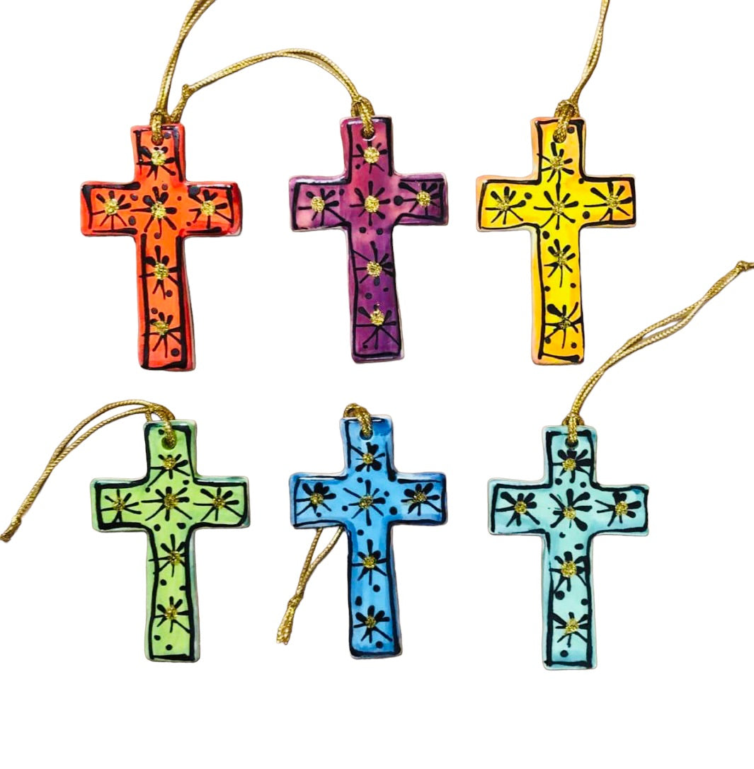 Cross Christmas tree decoration