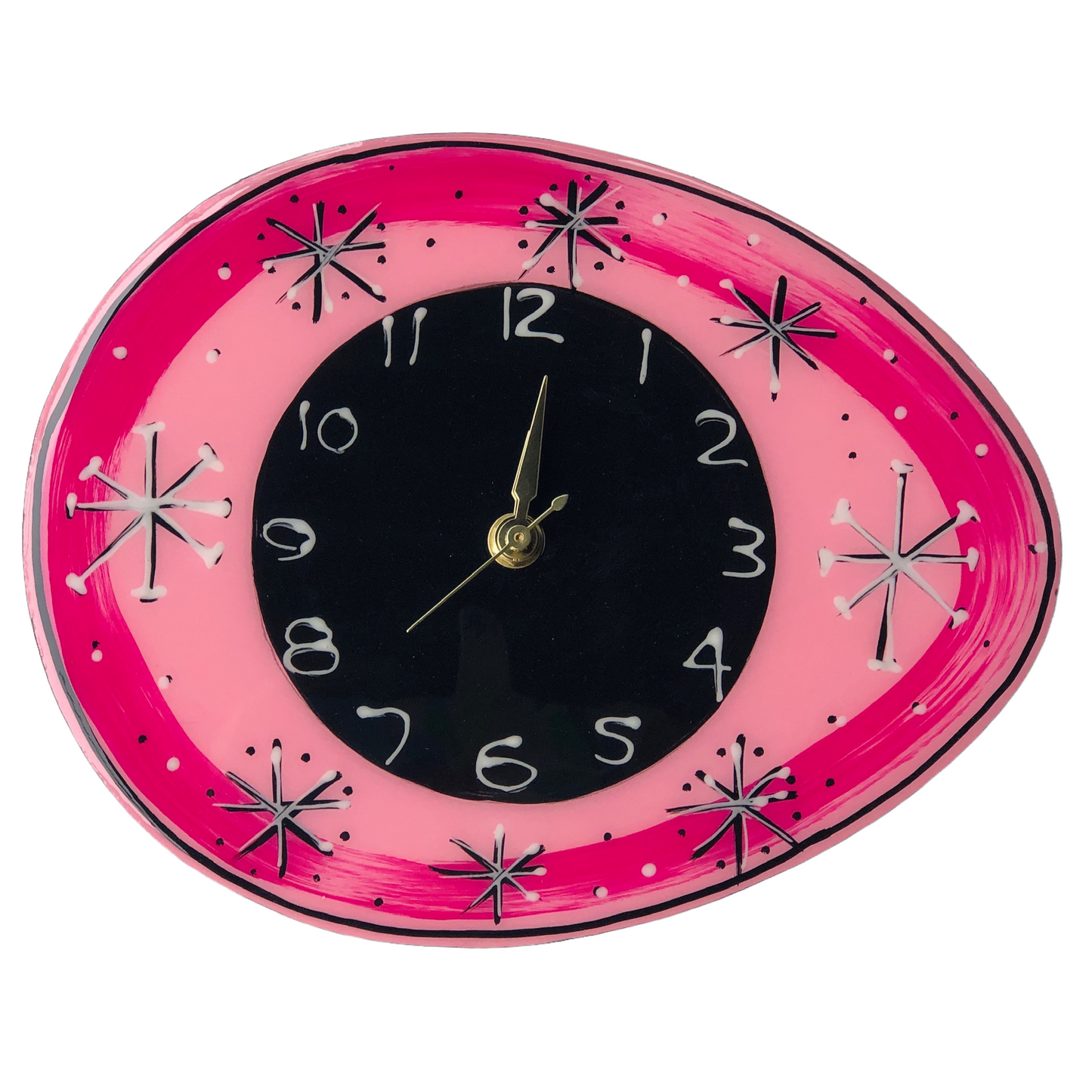 MCM oval wall clock various designs was
