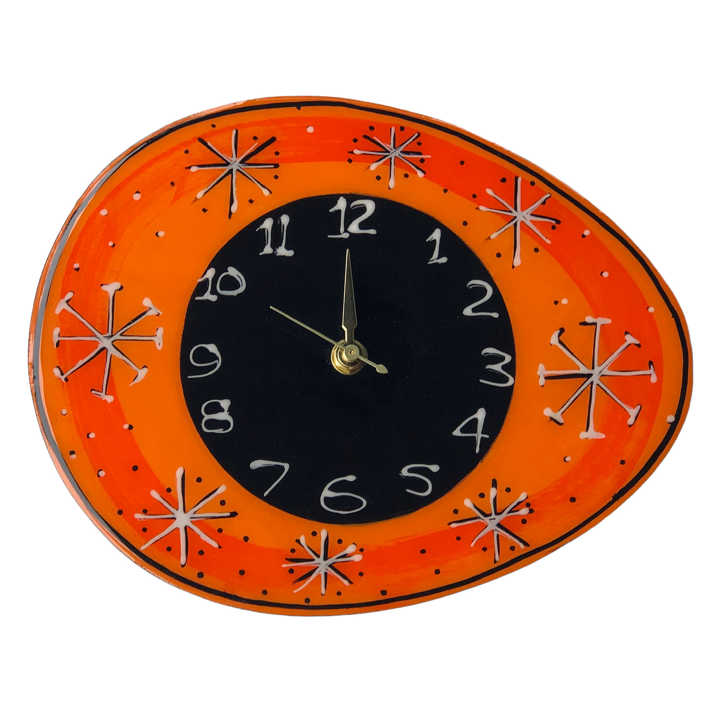 MCM oval wall clock various designs was