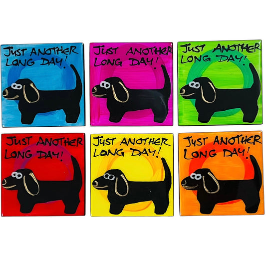 Dachshund coasters (made to order).