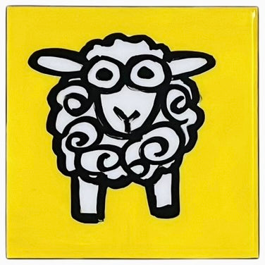 Sheep coasters (made to order).