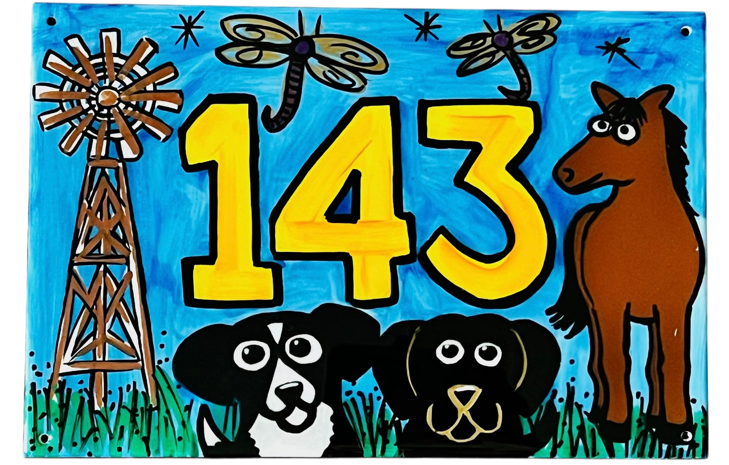 House number tile, Custom Order