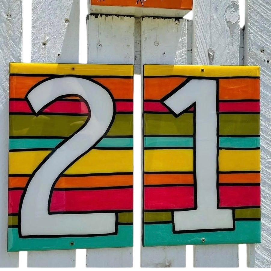 House number tile, Custom Order