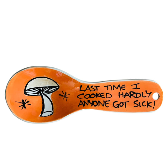 Mushroom spoon rest