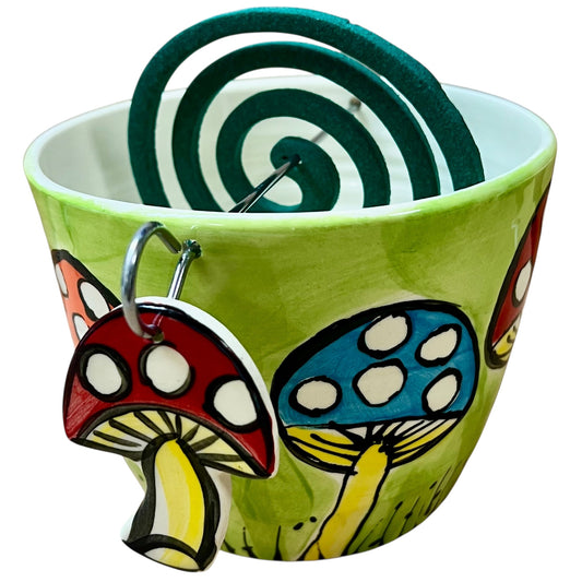 Mushroom Mosquito Coil holder.