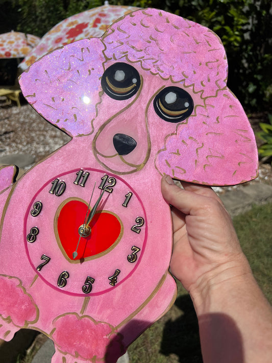 Poodle Wall Clock