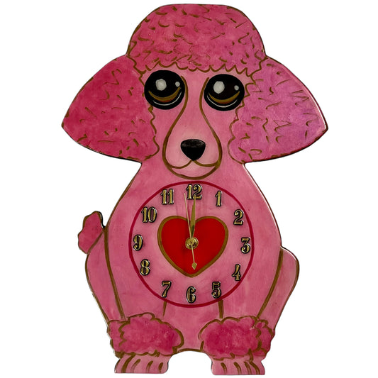 Poodle Wall Clock