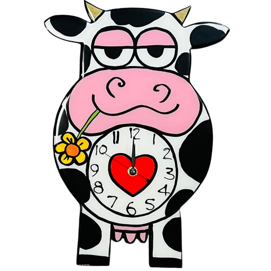 Cow Wall Clock. (Made to order).