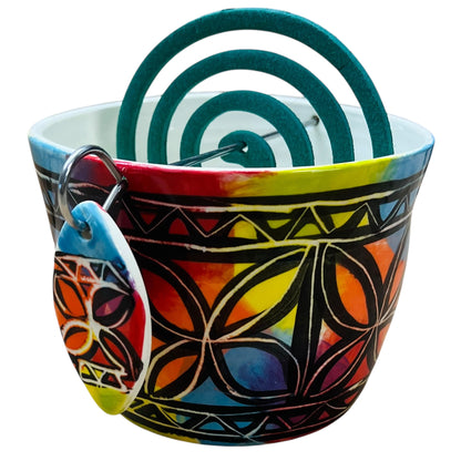 Tapa design Mosquito coil holder