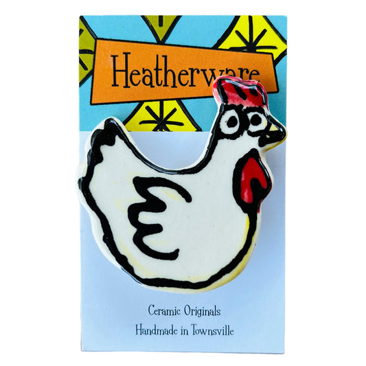 Chicken brooch