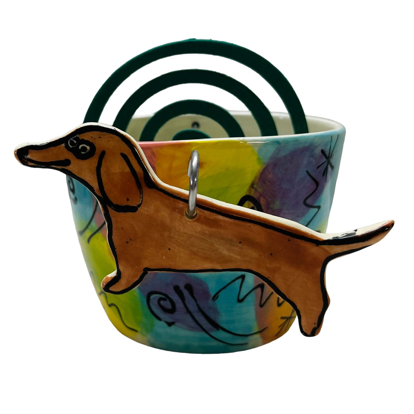 Dachshund Mosquito Coil holder (oval shape).