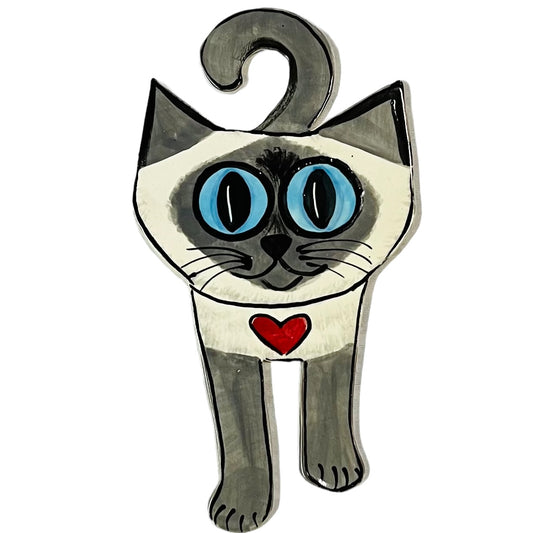 Cat Ceramic Wall Plaque