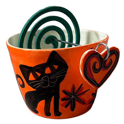 Cat Mosquito Coil holder (round shape).