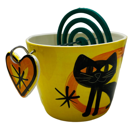 Cat Mosquito Coil holder (round shape).