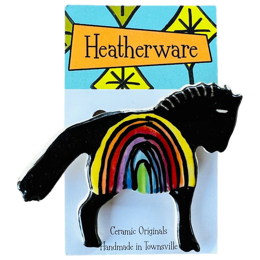 Horse brooch