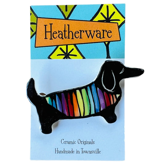 Dachshund brooch