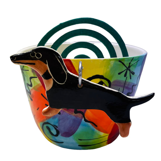 Dachshund Mosquito Coil holder (oval shape).
