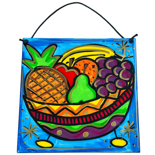 Fruit bowl hanging tile 20x20cm. Made to order.
