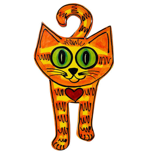Cat Ceramic Wall Plaque