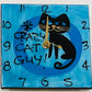 Cat clocks 15x15cm