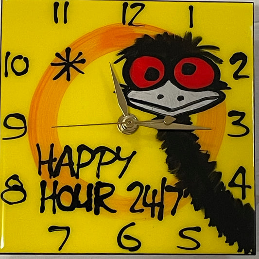 Emu clocks (made to order).