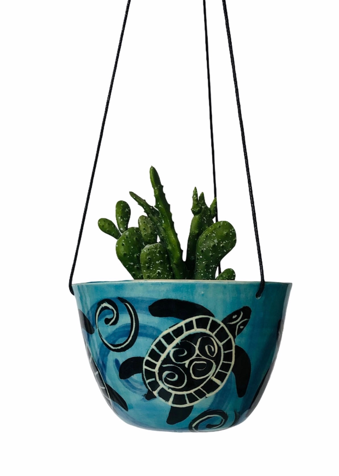Turtle hanging pot small