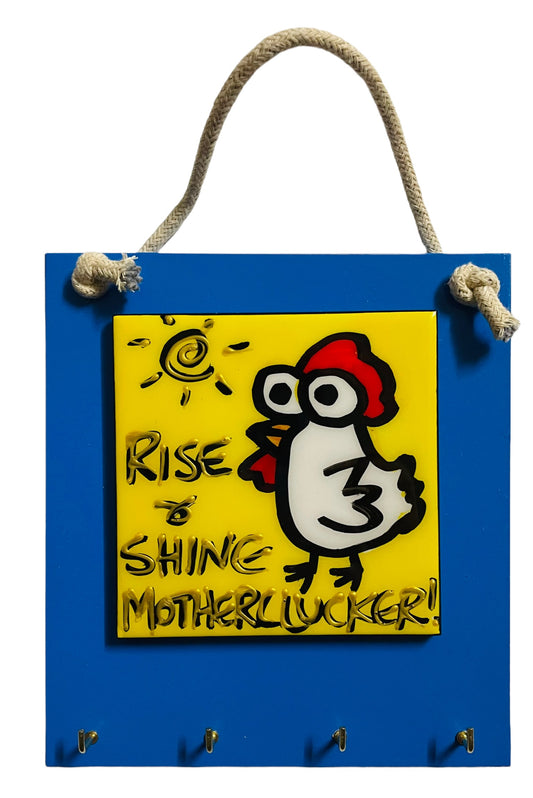 Chicken tile key holder