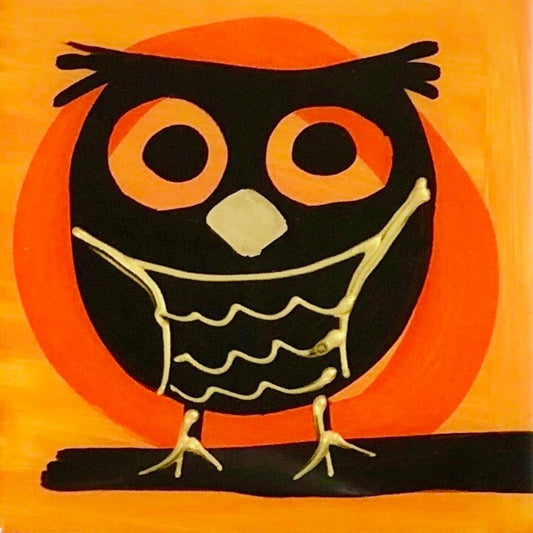 Owl coasters (made to order).