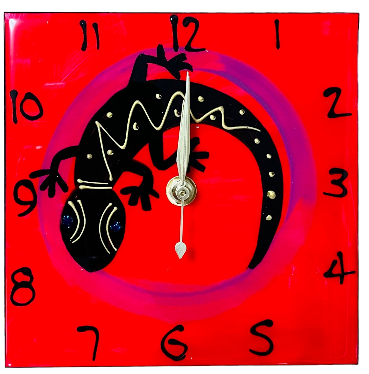 Gecko clocks (made to order).