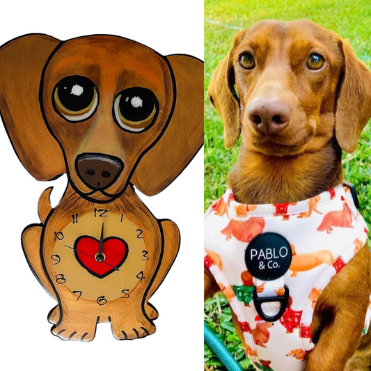 Dachshund Wall Clock Custom Order.
